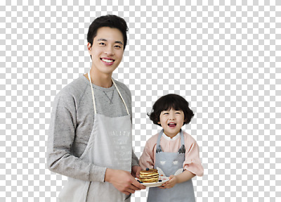 편집 편집이미지 접시 남자 아들 어린이 음식 가족 요리 웃음 동양인 소년 상반신 20대 성인 두명 앞모습 앞치마 한국인 아빠 PNG 팬케이크 남자만 편집소스 식기 뷰포인트 관계 표정 사람 인종 청년 케이크 파일형식