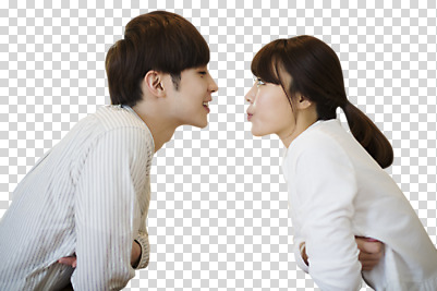 편집 편집이미지 커플 여자 남자 웃음 동양인 상반신 20대 성인 두명 옆모습 마주보기 팔짱 한국인 PNG 편집소스 뷰포인트 관계 모션 표정 사람 인종 청년 파일형식