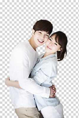 편집 편집이미지 커플 여자 남자 포옹 웃음 동양인 상반신 20대 성인 두명 옆모습 한국인 PNG 편집소스 뷰포인트 관계 안기 표정 사람 인종 청년 파일형식