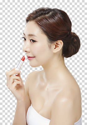 편집 편집이미지 여자 한명 동양인 상반신 20대 성인 옆모습 화장 한국인 립스틱 튜브탑 바르기 PNG 의료성형뷰티 여자만 편집소스 1 뷰포인트 상의 모션 사람 인종 청년 뷰티 화장품 파일형식