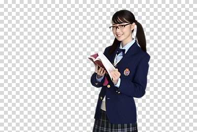 편집 편집이미지 여학생 여자 교복 안경 청소년 한명 웃음 들기 동양인 상반신 10대 책 일본인 청소년교육 PNG 여자만 편집소스 외국인 1 학생 잡화 옷 교육 모션 표정 사람 인종 파일형식