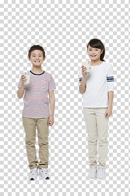 전신 편집 편집이미지 여자 남자 어린이 건강 서기 웃음 들기 동양인 소녀 소년 두명 앞모습 컵 우유 일본인 PNG 어린이만 편집소스 외국인 식기 뷰포인트 모션 유제품 표정 사람 인종 파일형식