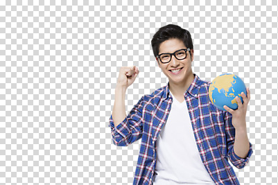 편집 편집이미지 남자 안경 대학생 한명 웃음 들기 동양인 상반신 20대 성인 앞모습 지구본 주먹 일본인 대학교육 PNG 남자만 편집소스 외국인 1 학생 잡화 교육 뷰포인트 모션 표정 사람 인종 청년 파일형식