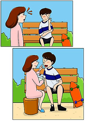 주간 PSD 커플 여자 남자 행복 벤치 일러스트 함께함 사랑 여러명 성인 야외 치료 다정 스케이트보드 구급상자 상처 만화 설레임 아트툰 국내일러스트 자연요소 감정 다수 컨셉 의자 의학 관계 사람 의료용품 보드_스포츠 그림 파일형식