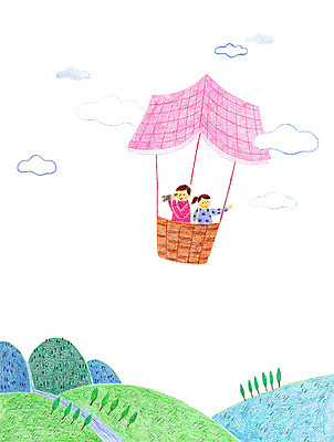 주간 PSD 나무 구름 여자 남자 어린이 일러스트 산 야외 두명 책 독서 망원경 열기구 국내일러스트 자연요소 식물 항공교통 사람 파일형식