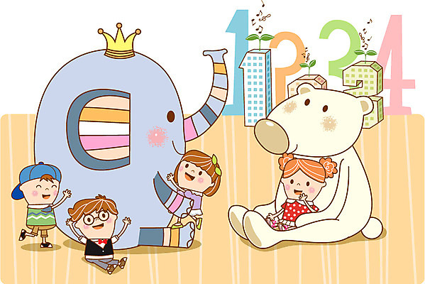 동물 1 여자 남자 어린이 2 일러스트 곰 놀이 왕관 코끼리 3 여러명 유치원 활발 유치원생 4 순수 호기심 천진난만 국내일러스트 AI파일 교육 감정 다수 컨셉 포유류 사람 숫자 파일형식 벡터