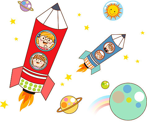 여자 남자 별 어린이 일러스트 여러명 태양 유치원 활발 유치원생 행성 로켓 순수 호기심 연필모양 천진난만 국내일러스트 AI파일 자연요소 모양 교육 감정 다수 컨셉 사람 우주 파일형식 벡터