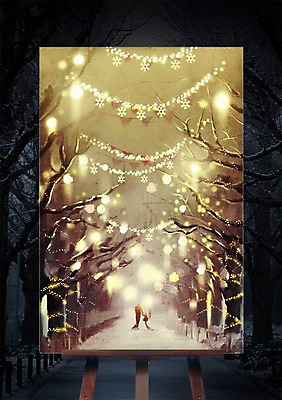 PSD 나무 편집이미지 공원 여자 남자 어린이 백그라운드 크리스마스장식 겨울 사람 성인 야외 두명 손잡기 눈 야간 가로수 이젤 일루미네이션 이미지편집 자연요소 식물 계절 공공시설 크리스마스 모션 날씨 조명 미술도구 파일형식