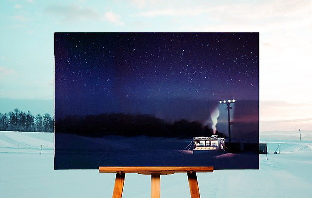 PSD 편집이미지 백그라운드 겨울 가로등 밤하늘 사람없음 빛 눈 연기 컨테이너 이젤 편의점 이미지편집 자연요소 계절 공공시설 산업 하늘 날씨 상점 미술도구 야간 파일형식