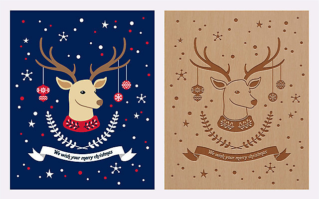 템플릿 리본 크리스마스장식 크리스마스 겨울 카드템플릿 크리스마스카드 사람없음 목재 장식 루돌프 눈 이미지템플릿 AI파일 자연요소 나무 계절 기념일 재료 날씨 사슴 카드_감사 파일형식 벡터
