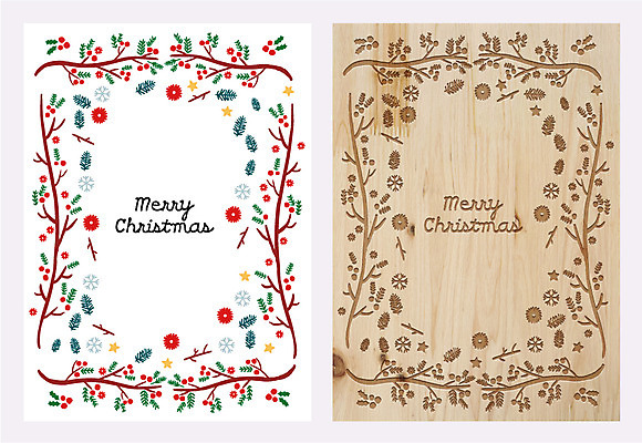 템플릿 꽃 크리스마스장식 크리스마스 겨울 카드템플릿 크리스마스카드 사람없음 목재 장식 눈송이 이미지템플릿 AI파일 나무 식물 계절 기념일 재료 카드_감사 눈_날씨 파일형식 벡터