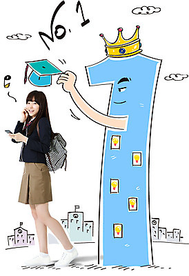 구름 편집이미지 1 학생 여자 교육 학사모 학교 청소년 왕관 합성일러스트 한명 10대 한국인 넘버원 이미지편집 AI파일 자연요소 모자_잡화 졸업 사람 동양인 파일형식 벡터