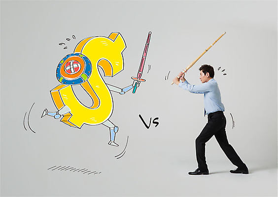 편집이미지 남자 비즈니스 합성일러스트 한명 성인 경제 달러 경쟁 한국인 비즈니스맨 검도 방패 죽도 이미지편집 AI파일 1 컨셉 돈 사람 동양인 격투기 직장인 검도용품 파일형식 벡터