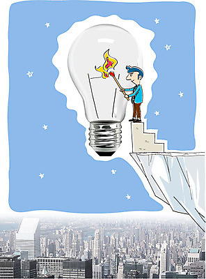 편집이미지 남자 비즈니스 불 합성일러스트 한명 빌딩 성인 절벽 도시 비즈니스맨 성냥 전구모양 이미지편집 AI파일 자연요소 모양 1 전구 사람 건물 직장인 파일형식 벡터