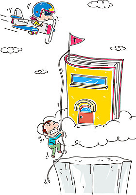 구름 1 학생 교육 남자 어린이 줄 일러스트 비행기 성인 두명 책 선글라스 경쟁 절벽 깃발 헬멧 국내일러스트 AI파일 자연요소 안경 컨셉 항공교통 대중교통 사람 보호장비 파일형식 벡터