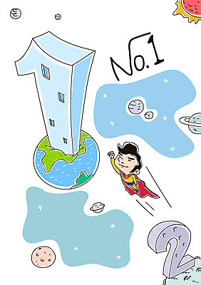 1 학생 교육 남자 지구 2 일러스트 한명 우주 행성 슈퍼맨 영웅 국내일러스트 AI파일 사람 파일형식 벡터