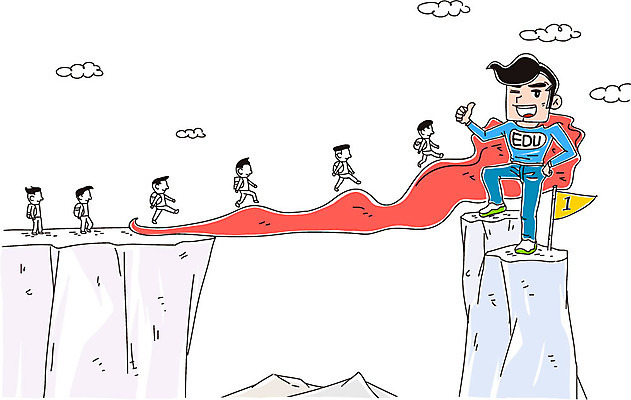 학생 교육 남자 일러스트 여러명 절벽 다리 우승 최고 위험 망토 국내일러스트 AI파일 다수 컨셉 사람 신체부위 파일형식 벡터