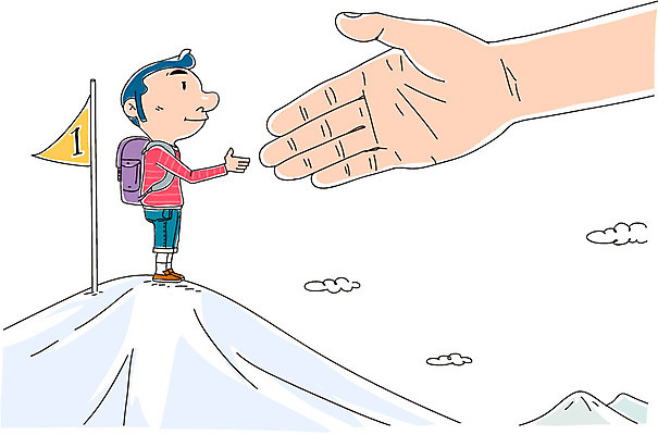 구름 학생 손 교육 남자 일러스트 산 악수 책가방 한명 신체부위 깃발 우승 국내일러스트 AI파일 자연요소 1 가방 사람 손짓 최고 파일형식 벡터