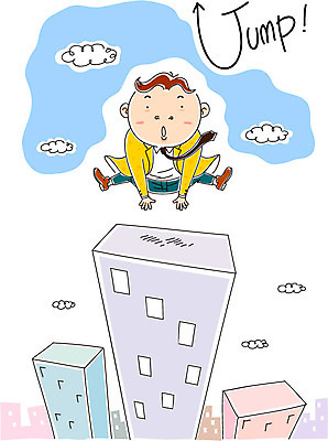 구름 남자 일러스트 비즈니스 한명 빌딩 성인 점프 비즈니스맨 국내일러스트 AI파일 자연요소 1 모션 사람 건물 직장인 파일형식 벡터