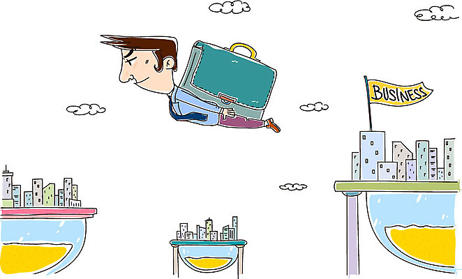 구름 남자 서류가방 일러스트 비즈니스 한명 빌딩 성인 비즈니스맨 모래시계 국내일러스트 AI파일 자연요소 1 모래 시계 가방 사람 건물 직장인 파일형식 벡터