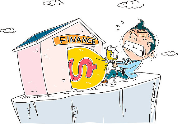 구름 남자 일러스트 비즈니스 주택 한명 성인 경제 비즈니스맨 돈자루 재정 국내일러스트 AI파일 자연요소 1 돈 사람 건물 직장인 파일형식 벡터