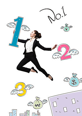 전신 편집이미지 1 여자 2 날개 비즈니스 포토일러 3 합성일러스트 한명 빌딩 20대 성인 경제 숫자 점프 한국인 비즈니스우먼 돈자루 넘버원 이미지편집 AI파일 문자 돈 모션 사람 동양인 청년 건물 직장인 파일형식 벡터