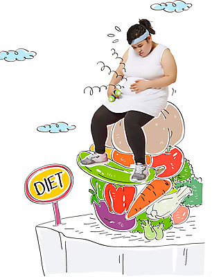 구름 편집이미지 여자 다이어트 채소 호박 가지 피망 합성일러스트 한명 성인 30대 당근 한국인 사과 이미지편집 AI파일 자연요소 1 과일 뿌리채소 건강 사람 동양인 장년 파일형식 벡터