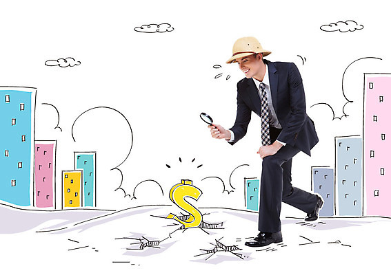 서양인 구름 편집이미지 남자 비즈니스 돋보기 합성일러스트 한명 빌딩 성인 달러 비즈니스맨 탐색 이미지편집 AI파일 자연요소 외국인 1 돈 사람 건물 직장인 파일형식 벡터