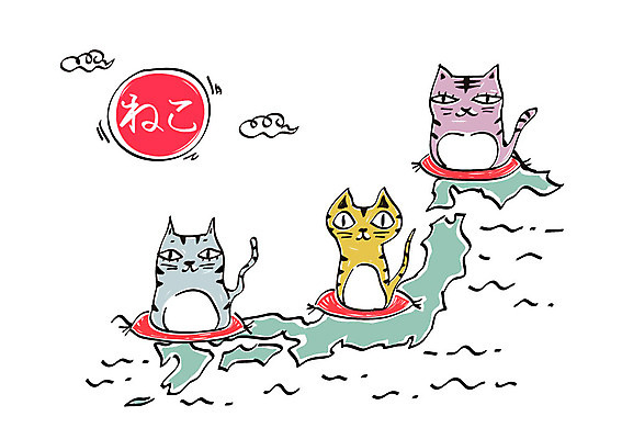 구름 일본문화 일러스트 사람없음 태양 일본 고양이 일본어 일본전통 일본지도 국내일러스트 AI파일 자연요소 문자 동양문화 전통 아시아 외국문화 지도 포유류 반려동물 파일형식 벡터