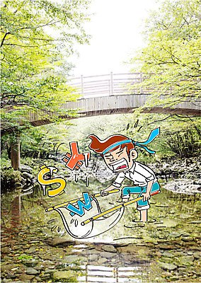 주간 나무 편집이미지 남자 비즈니스 자연 합성일러스트 한명 성인 야외 경제 달러 다리 비즈니스맨 원화 화폐기호 그물 개울 엔 이미지편집 AI파일 자연요소 식물 1 기호 돈 사람 신체부위 강 직장인 화폐 생태계 파일형식 벡터