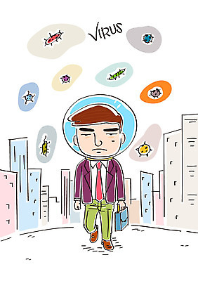 남자 서류가방 일러스트 한명 빌딩 성인 비즈니스맨 바이러스 예방 박테리아 국내일러스트 AI파일 1 가방 비즈니스 의학 사람 건물 직장인 파일형식 벡터