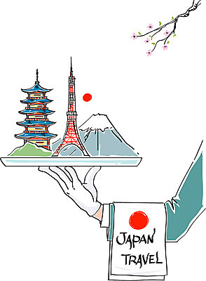 손 일러스트 꽃나무 신체부위 태양 탑 일본 일본여행 서빙 팔 후지산 도쿄타워 국내일러스트 AI파일 자연요소 나무 건축물 꽃 아시아 해외여행 산 사람 세계문화유산 파일형식 벡터