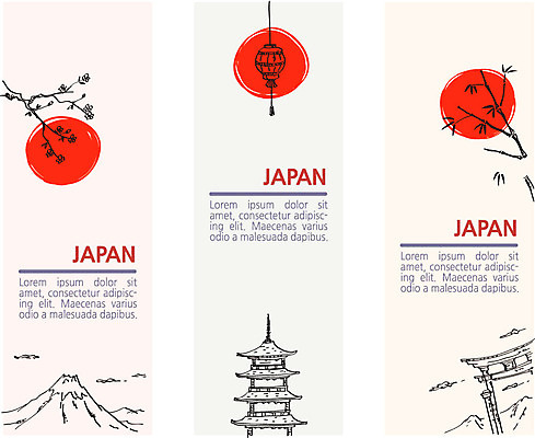 배너 일러스트 꽃나무 사람없음 탑 일본 일본여행 대나무 후지산 신사_일본건축 국내일러스트 AI파일 나무 건축물 꽃 아시아 해외여행 산 세계문화유산 일본건축 파일형식 벡터
