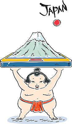 남자 일러스트 한명 성인 스마트폰 태양 일본 후지산 스모 스모선수 국내일러스트 AI파일 자연요소 1 아시아 산 운동선수 사람 핸드폰 스마트기기 세계문화유산 파일형식 벡터