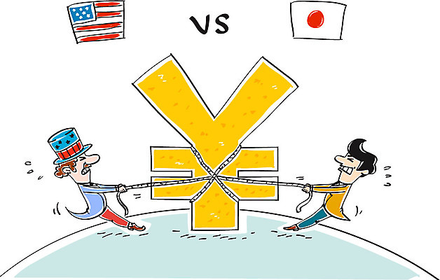 외국인 남자 줄 일러스트 비즈니스 성인 두명 경제 일본 경쟁 화폐기호 당기기 엔 성조기 일장기 국내일러스트 AI파일 기호 아시아 컨셉 돈 모션 사람 인종 국기 화폐 파일형식 벡터