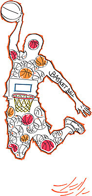 남자 스포츠 일러스트 농구 농구공 한명 성인 농구대 덩크 덩크슛 국내일러스트 AI파일 1 공 사람 구기 골대 파일형식 벡터