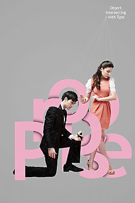 전신 PSD 서양인 편집이미지 알파벳 여자 남자 프로포즈 성인 타이포그라피 두명 거절 디지털합성 폴리곤 디지털아트 이미지편집 외국인 문자 영어 컨셉 사람 파일형식