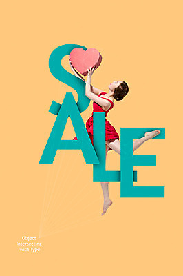 PSD 편집이미지 알파벳 여자 한명 성인 타이포그라피 세일 한국인 하트 디지털합성 폴리곤 디지털아트 이미지편집 모양 문자 1 영어 사람 동양인 파일형식