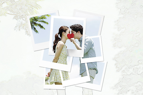 JPG 편집이미지 커플 여자 남자 키스 프레임 사랑 성인 두명 한국인 콜라주 폴라로이드사진 사진필름 디지털아트 이미지편집 편집실사 감정 관계 사람 동양인 필름 CG 애정표현 폴라로이드 파일형식