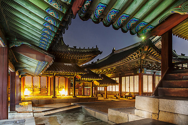 포토 JPG 전통 건축 야경 조명 서울 사람없음 야외 계단 궁전 종로 창경궁 국내포토 고건축 한국 야간 파일형식 풍경_경치