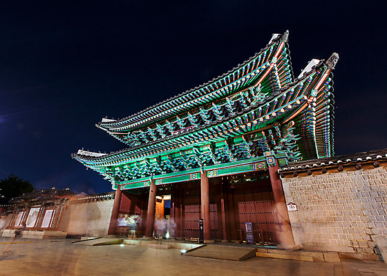 포토 JPG 전통 건축 야경 하늘 서울 사람없음 야외 궁전 종로 창경궁 국내포토 고건축 한국 야간 파일형식 풍경_경치