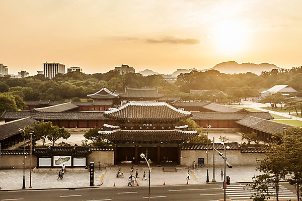포토 JPG 나무 구름 전통 건축 하늘 산 서울 사람 풍경 여러명 야외 궁전 보행자 종로 창경궁 국내포토 자연요소 식물 다수 고건축 한국 파일형식