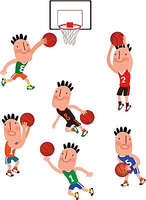 남자 스티커 일러스트 농구 농구공 여러명 성인 세트 운동 건강관리 농구선수 농구대 농구복 국내일러스트 AI파일 다수 공 운동선수 건강 관리 사람 운동복 구기 골대 파일형식 벡터