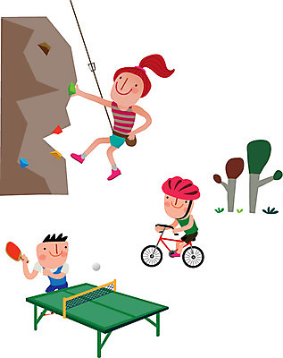 여자 남자 스티커 일러스트 성인 세명 세트 운동 건강관리 자전거 탁구채 헬멧 탁구 탁구공 탁구선수 탁구대 클라이밍 국내일러스트 AI파일 공 운동선수 건강 관리 사람 구기 바이크 등반 라켓 탁구용품 보호장비 파일형식 벡터