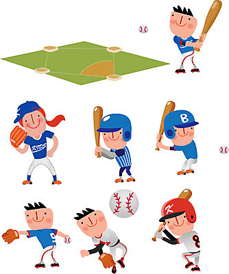 여자 남자 스티커 일러스트 여러명 성인 세트 운동 건강관리 야구 야구방망이 야구용품 야구선수 야구글러브 야구공 야구모자 야구복 야구장 야구헬멧 국내일러스트 AI파일 모자_잡화 스포츠용품 다수 공 스포츠시설 운동선수 건강 관리 사람 운동복 구기 글러브 헬멧 파일형식 벡터