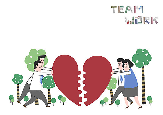 PSD 나무 여자 남자 일러스트 비즈니스 협력 빌딩 여러명 성인 하트 붙이기 국내일러스트 모양 식물 다수 모션 사람 건물 파일형식