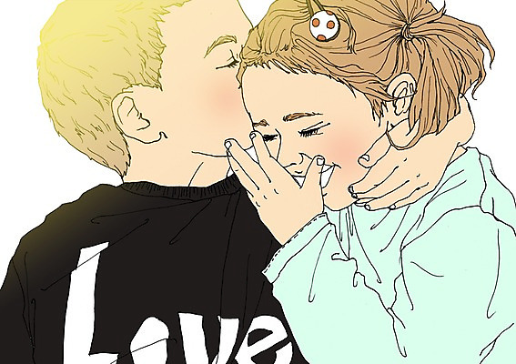 주간 PSD 커플 여자 남자 어린이 일러스트 키스 야외 두명 설레임 아트툰 국내일러스트 자연요소 감정 관계 사람 애정표현 그림 파일형식