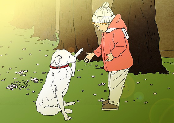 주간 PSD 나무 한마리 남자 어린이 일러스트 털모자 한명 야외 강아지 설레임 아트툰 국내일러스트 자연요소 식물 모자_잡화 1 감정 사람 반려동물 개 그림 파일형식