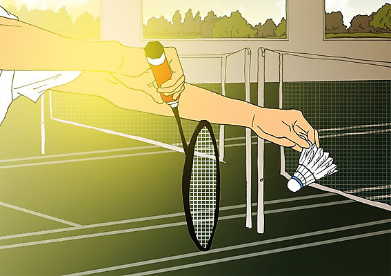 주간 PSD 일러스트 한명 사람 성인 야외 신체부위 청춘 배드민턴라켓 자신감 셔틀콕 열정 배드민턴 팔 설레임 배드민턴장 자부심 국내일러스트 자연요소 1 감정 스포츠용품 컨셉 구기 라켓 파일형식