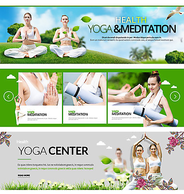 PSD 서양인 구름 템플릿 배너 여자 꽃 웹템플릿 요가 갈매기 나뭇잎 건강 이벤트 여러명 20대 성인 운동 요가자세 매트 이벤트배너 웹배너 이미지템플릿 자연요소 외국인 식물 웰빙 포즈 다수 잎 조류 사람 청년 파일형식